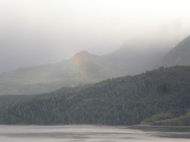 Rainbow Over Inland Passage to Vancouver