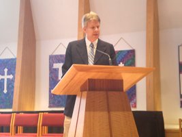 Geoff at Memorial Service