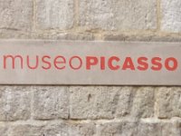 Sign for Picasso Museum - Malaga, Spain