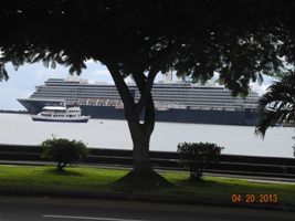 Oosterdam in Apia Harbor