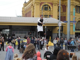 Street Performer in Federation Square