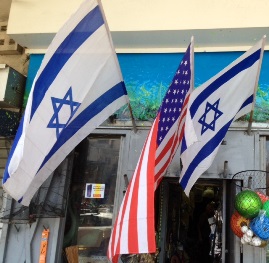 Flags in Haifa