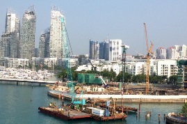 Singapore Skyline from Stern