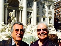 HansJeanne  Hans And Jeanne at Trevi  Fountain