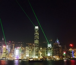 Hong Kong Evening Light Show