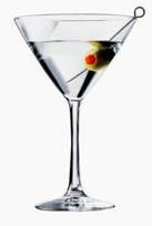 martini and glass